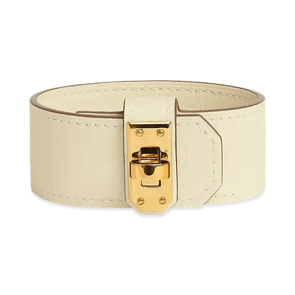 Hermes Kelly Twist Bracelet Small Model "Nata/Gold"