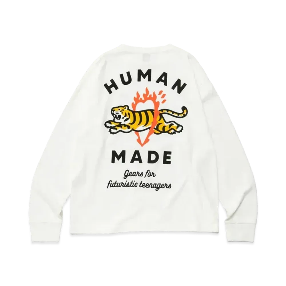 ヒューマン メイド グラフィック L/S Tシャツ #3 "ホワイト"