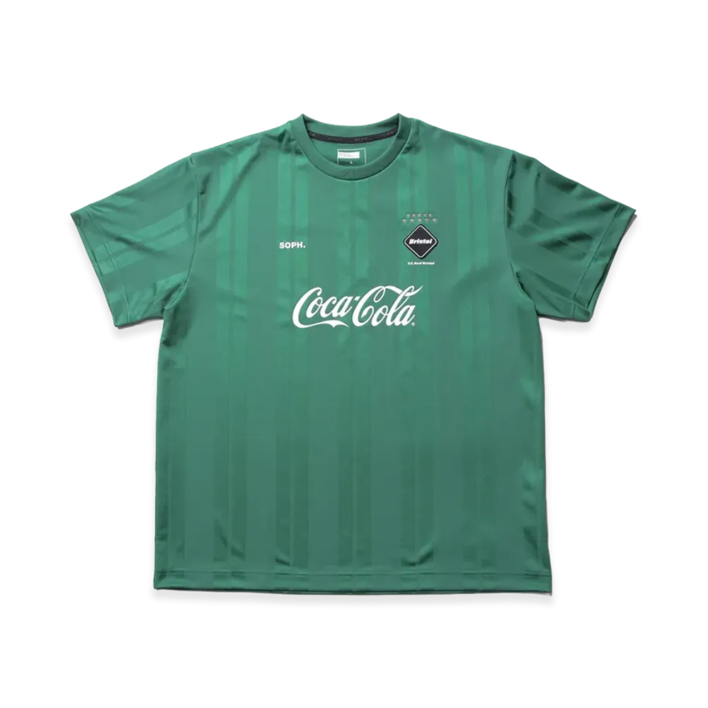 F.C.Real Bristol x Coca-Cola Weave Stripe Game Shirt "Green"