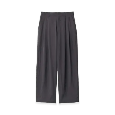 ssstein Cupro Fibril Wide Easy Trousers "Charcoal"