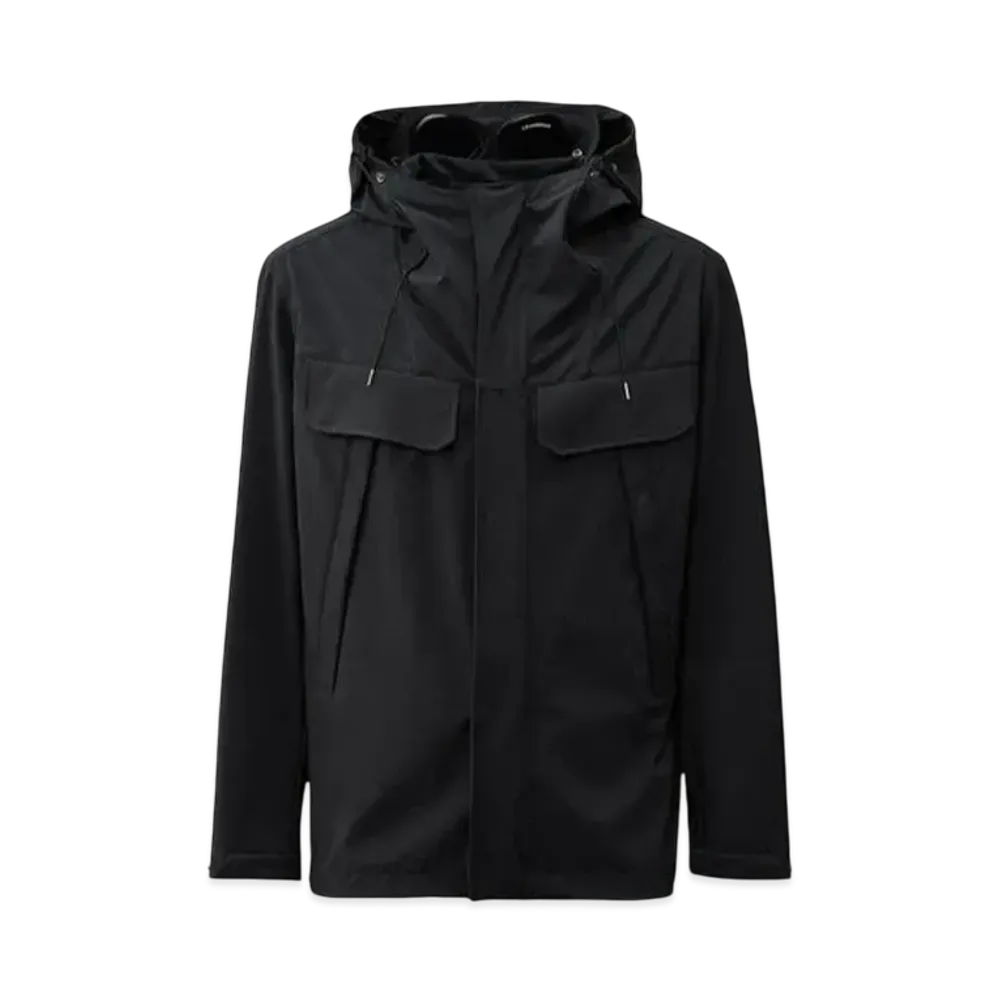 C.P. Company Shell-R Double Pocket Goggle Jacket "Total Eclipse Blue"