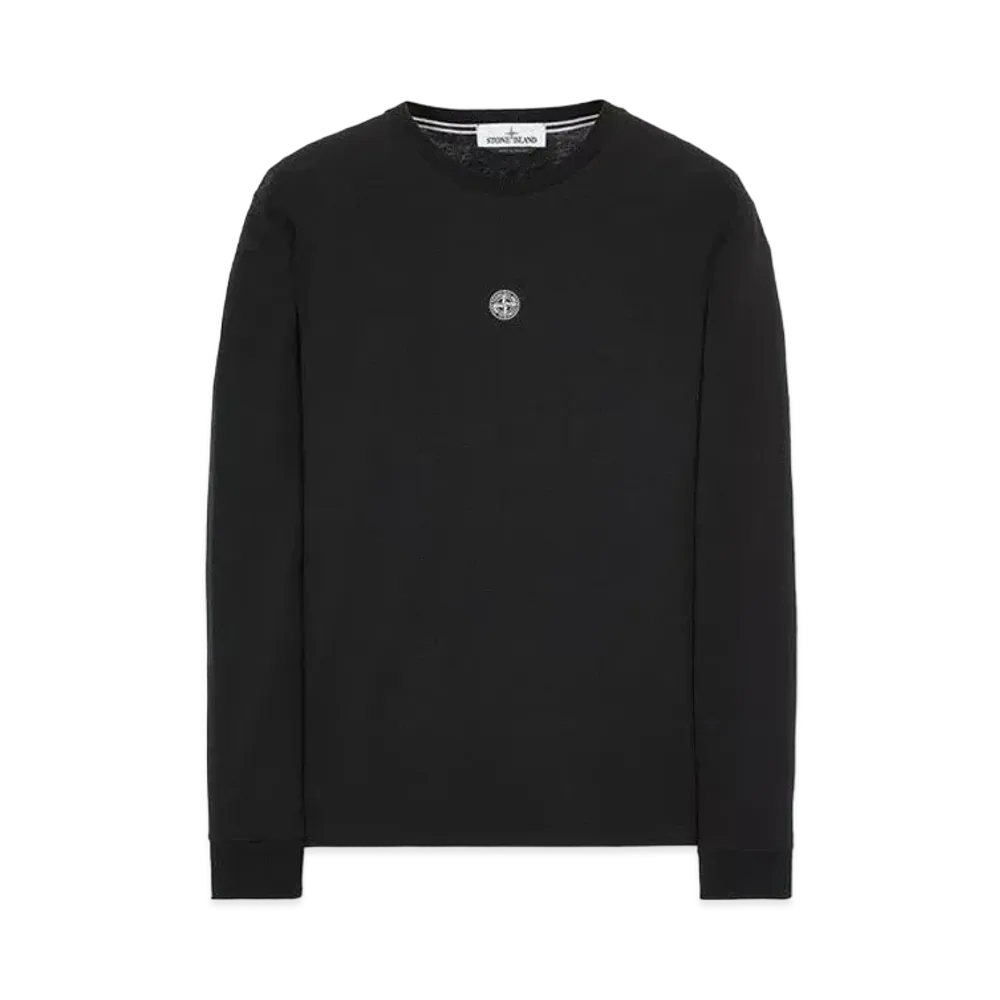 Stone Island 2ML80 COTTON JERSEY 'MOSAIC THREE' PRINT_SLIM FIT "Black"