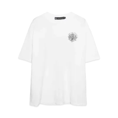 A GOOD BAD INFLUENCE PEACE T-SHIRT "WHITE"