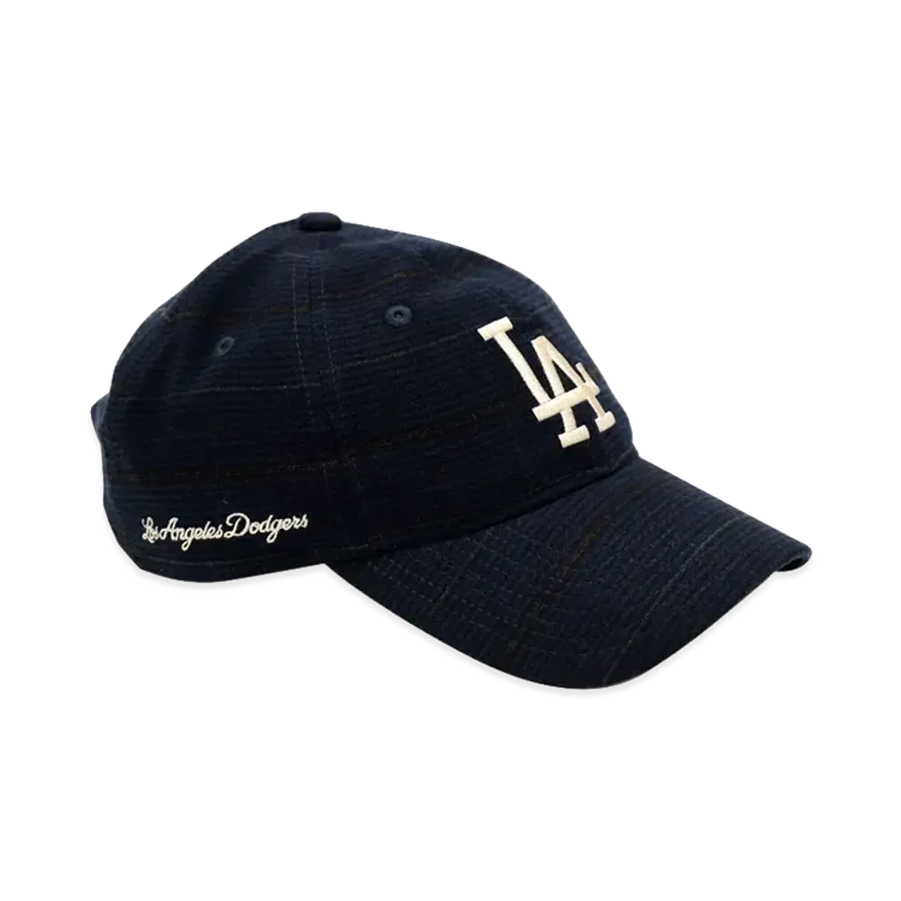 NEW ERA x THE CAP 9Twenty Woven Scorch Los Angeles Dodgers "Navy/Check"