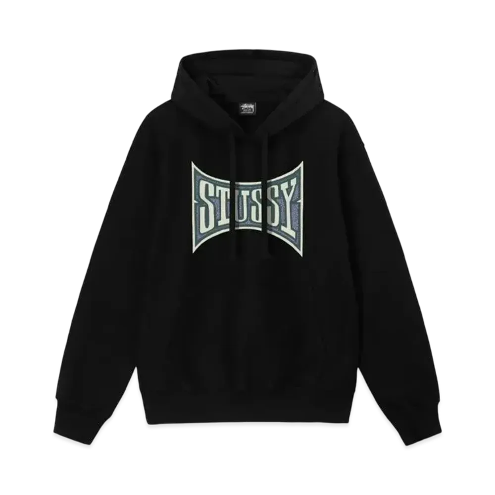 Stussy Champion Pigment Dyed Hoodie "Black"