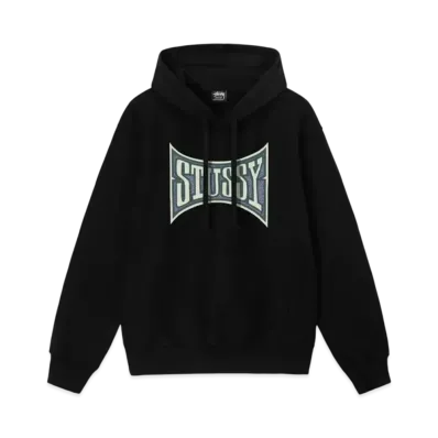 Stussy Champion Pigment Dyed Hoodie "Black"