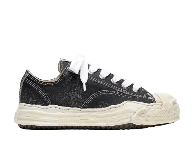 Maison MIHARA YASUHIRO HANK OG Sole Shrink Leather Low-top Sneaker "Black"