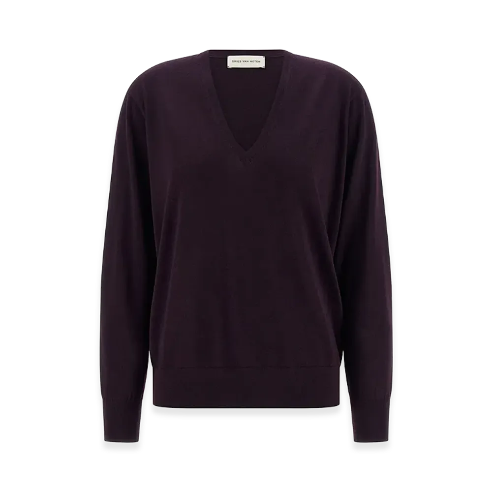 DRIES VAN NOTEN Women's 'Tuomas' Sweater "Purple"