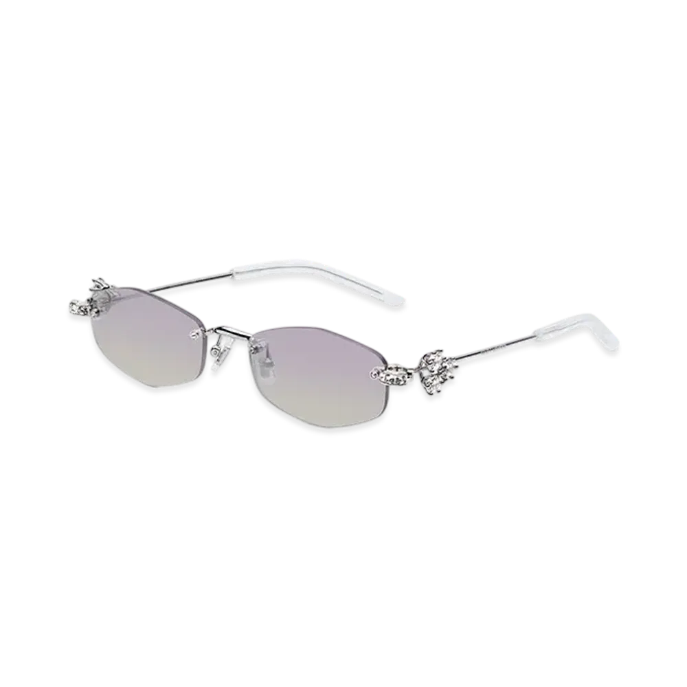 Gentle Monster Glitz 02VYG "Silver/VioletGradation"