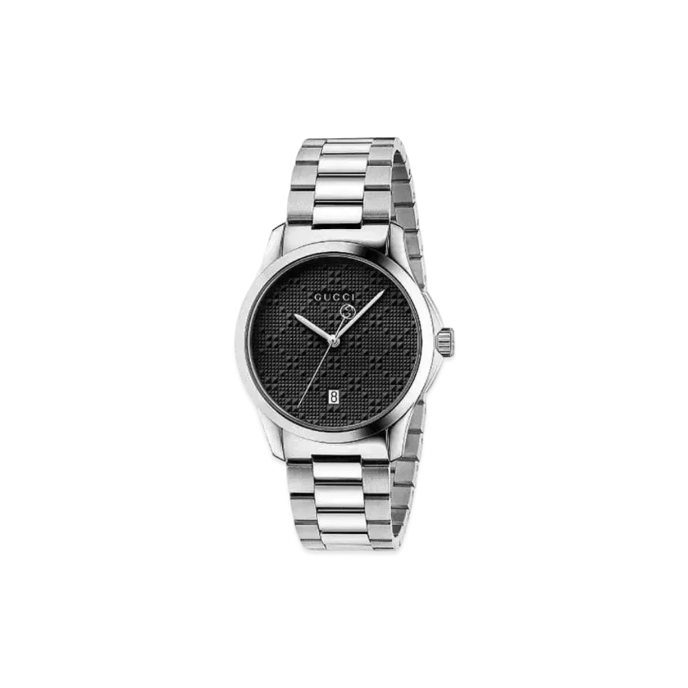 GUCCI G Timeless "Black/Stainless Steel/Silver"