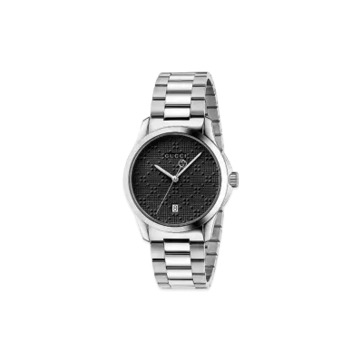 GUCCI G Timeless "Black/Stainless Steel/Silver"