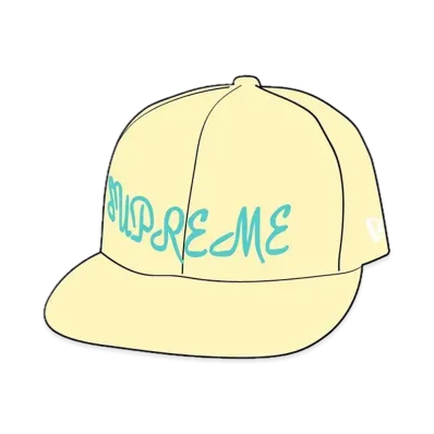 Supreme Script New Era "Pale Yellow"