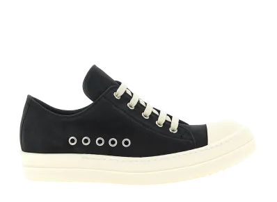 Rick Owens Women's Extreme Low Sneakers "White/Black"
