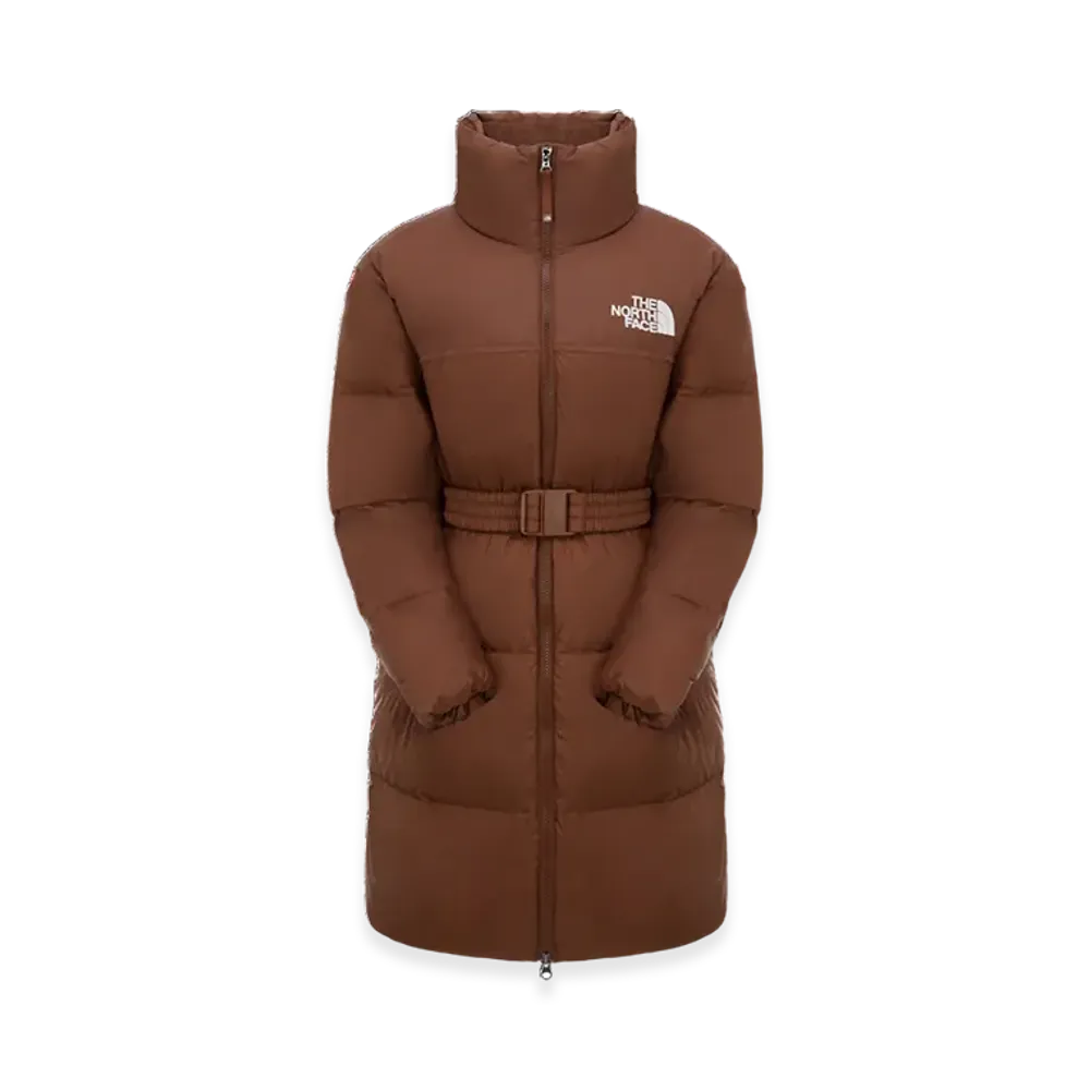 The North Face Nuptse Belted Down RDS Down Coat (W) "Brown"