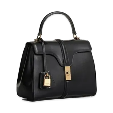 CELINE Small 16 Bag in Satinated Calfskin "Black"