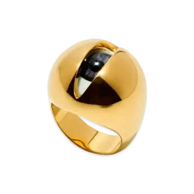 UNDERCOVER Eye Motif Silver Ring "Gold"