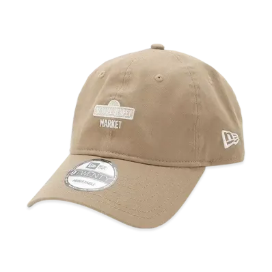NEW ERA x SESAME STREET MARKET Collaboration Message Cap "Beige"