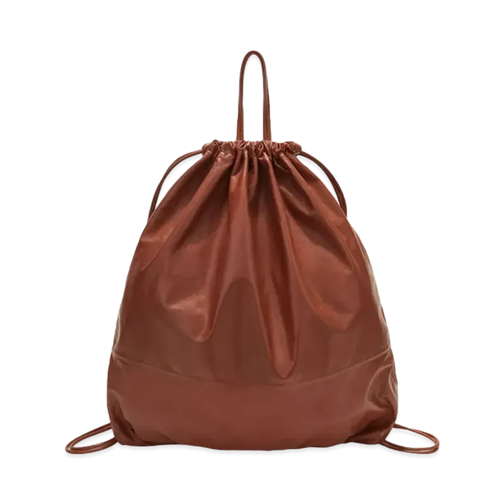 Jil Sander Drawstring Backpack Tote "Copper"