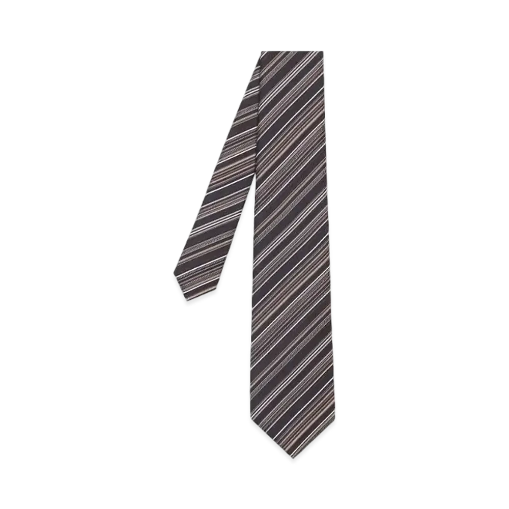 Paul Smith Gradient Regimental Tie "DarkBrown"
