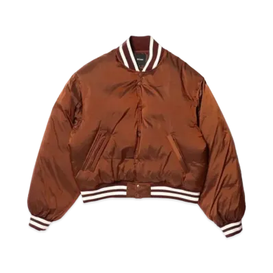 BEAMS Down Varsity Jacket "Brown"