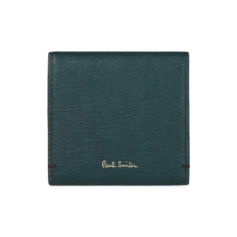 Paul Smith Colored Edge AW24 Coin Case "Green"