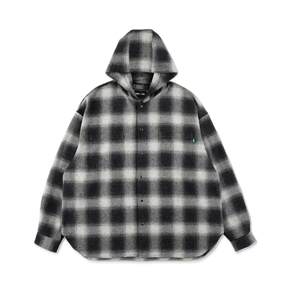 WIND AND SEA Hood Shirt(Check) "White"