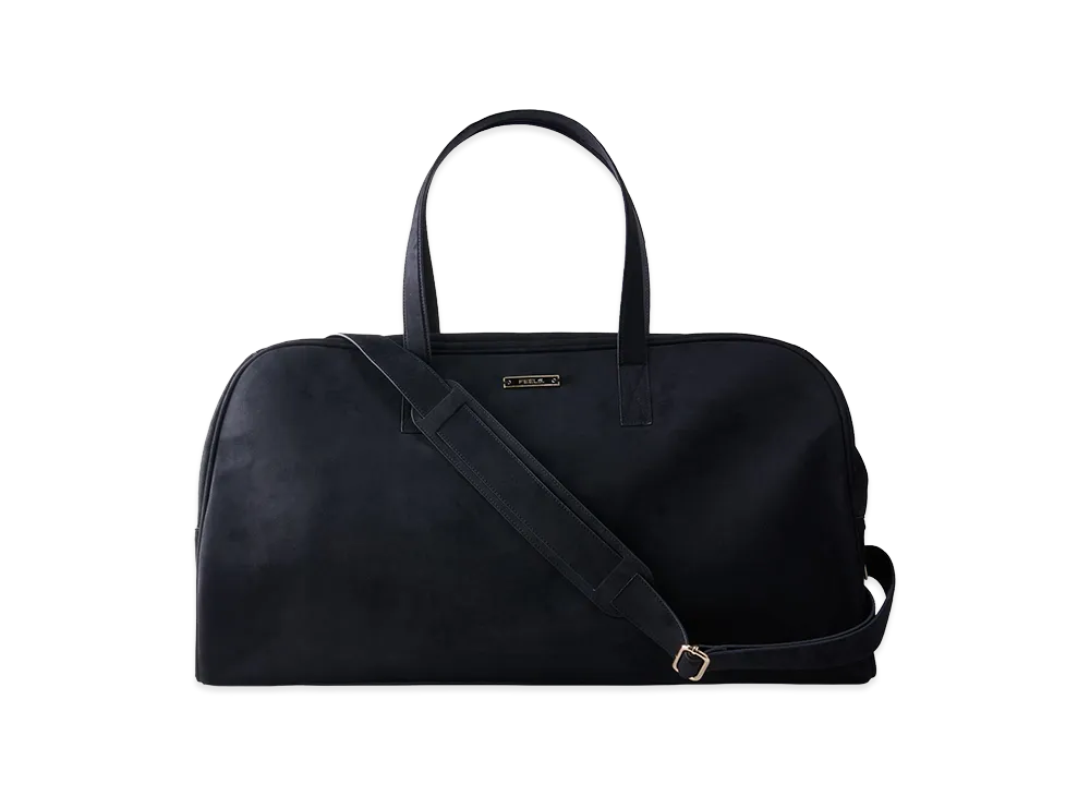 FEELS. Suede Touch Travel Bag "Black"