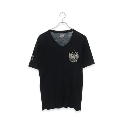 Chrome Hearts BS Fleur Horseshoe V-Neck T-Shirt "Black"