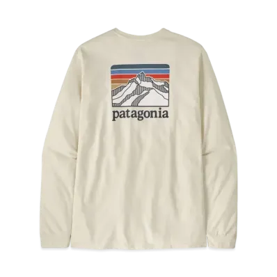 Patagonia Men's Longsleep Line Logo Ridge Responsibility "White"