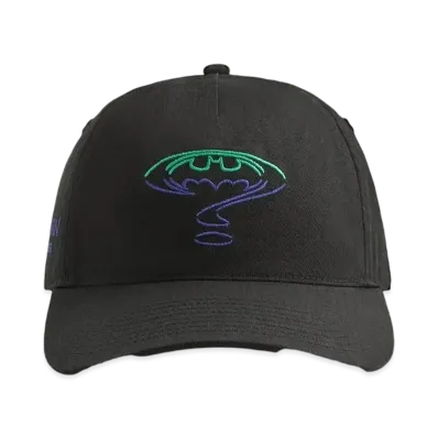 Kith x Batman Riddle Twill Low Pinch Crown Snapback "Black"