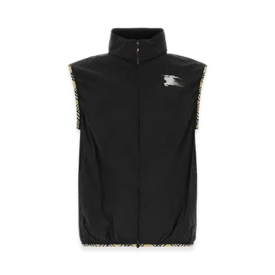 Burberry Nylon Sleeveless Jacket "Black"