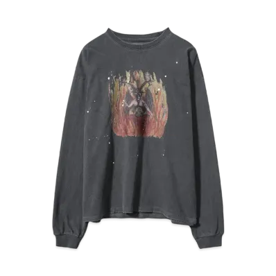 SOMEIT JUDGMENT VINTAGE LS TEE "STONE GREY"