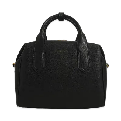 CHARLES & KEITH Double Handle Mini Duffel Bag "Black"