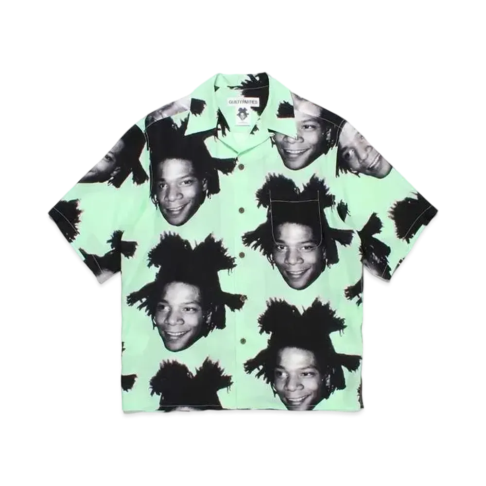 WACKO MARIA Jean-Michel Basquiat / Hawaiian Shirt "Mint"