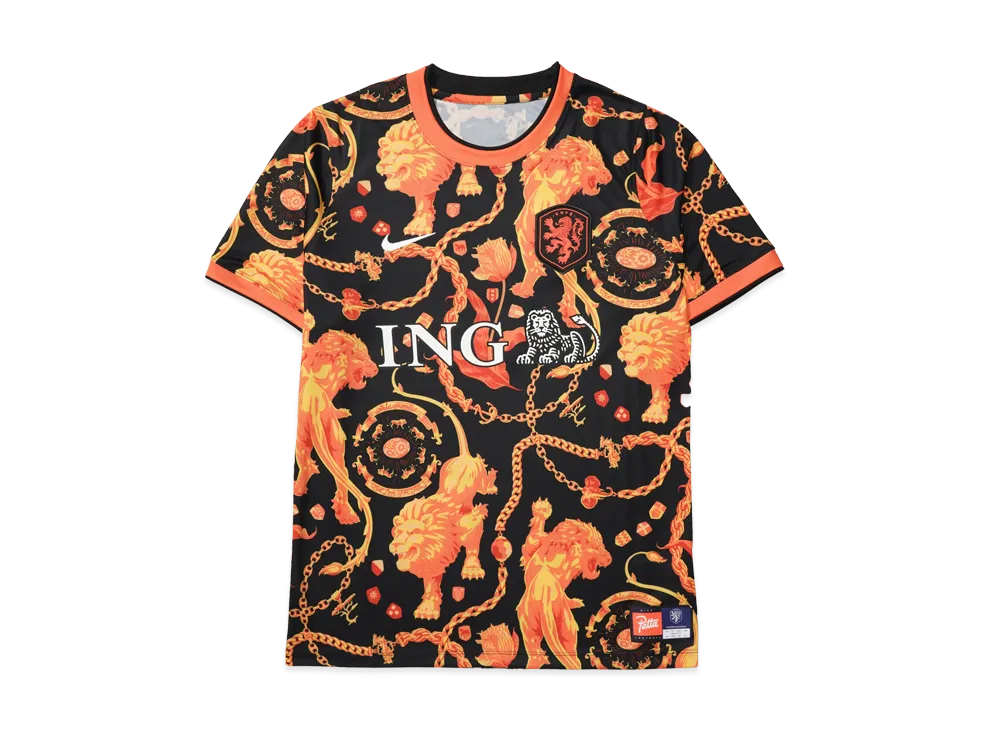 Nike x Patta X2 World Cup Academy Pro Short-Sleeve Football Top Netherlands "Orange/Black"