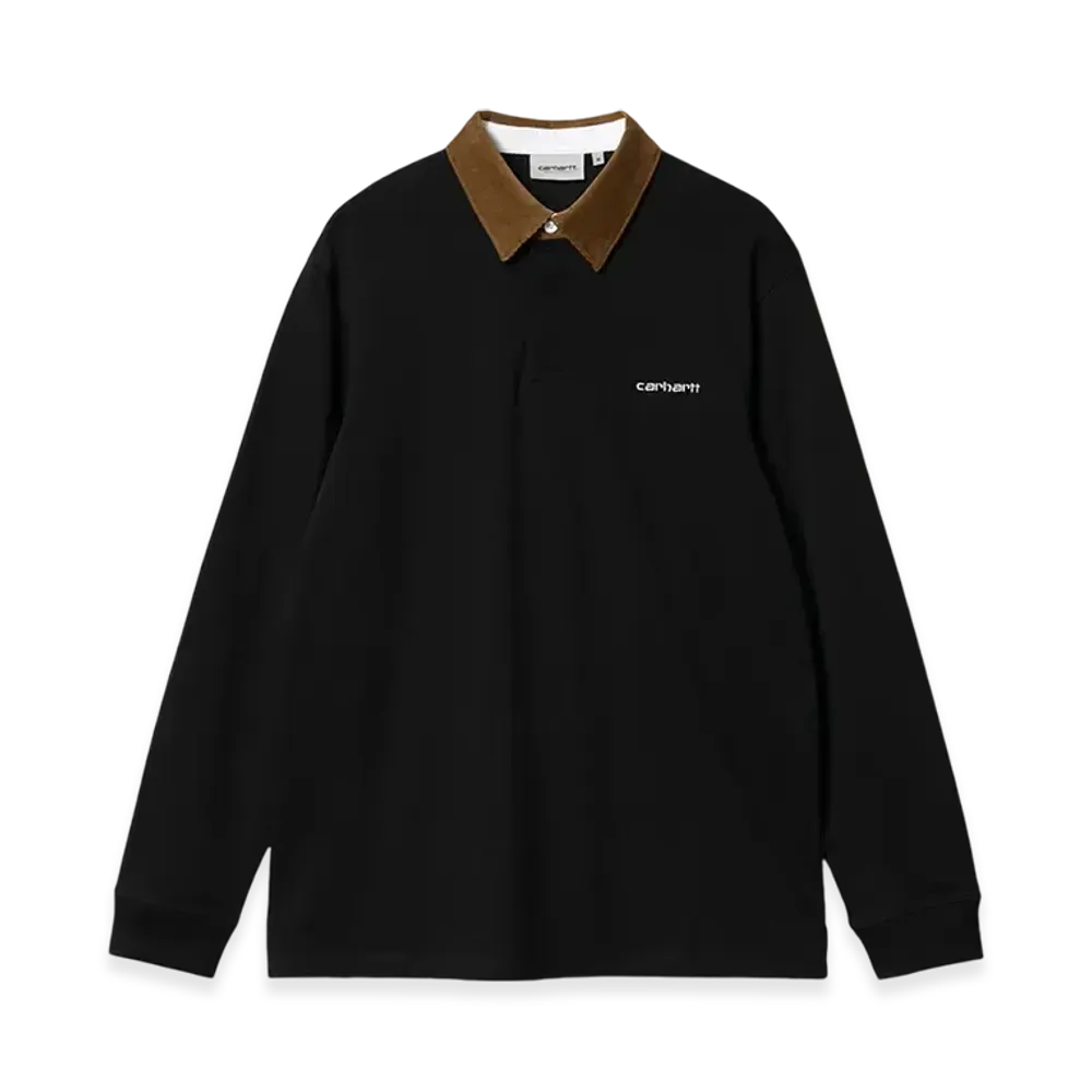 Carhartt WIP Cord Rugby Polo "Black"