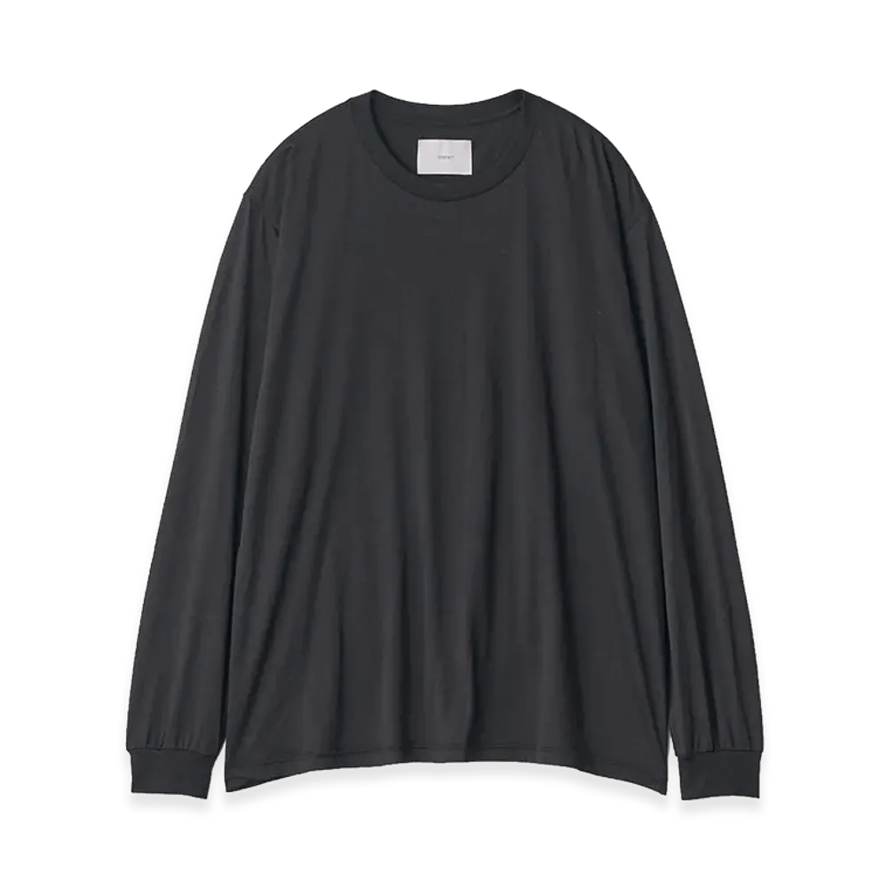 ssstein Suvin Cotton Basic Long Sleeve Tee "Black"