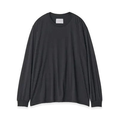 ssstein Suvin Cotton Basic Long Sleeve Tee "Black"