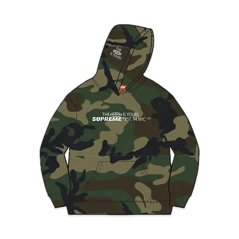 Supreme World Is Yours Hooded Sweatshirt "Camo"