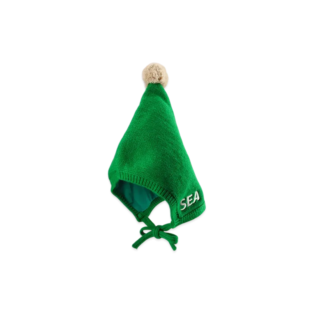 WIND AND SEA Knit Form Bonnet "Green"