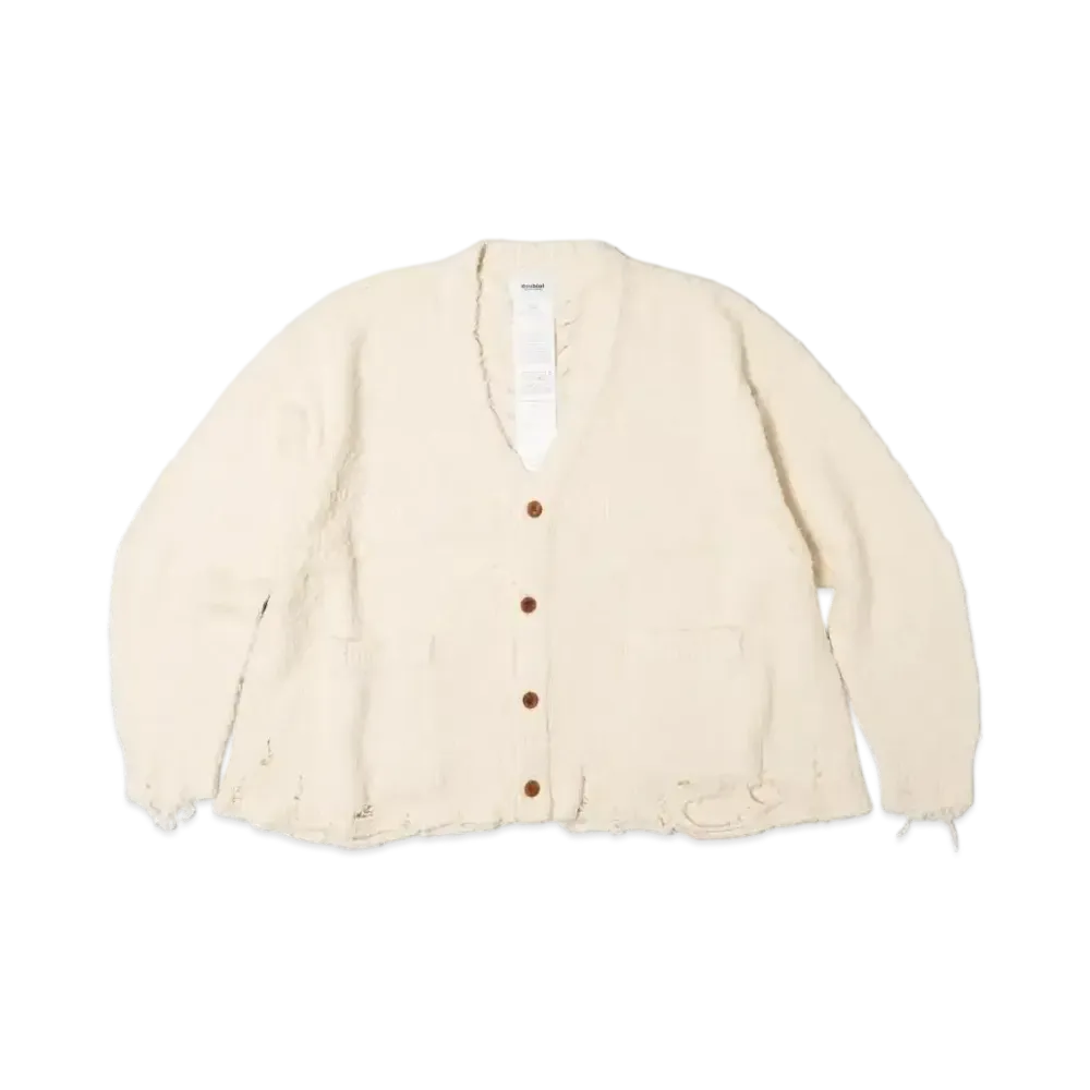 doublet Backbone Knit Cardigan "Ivory"