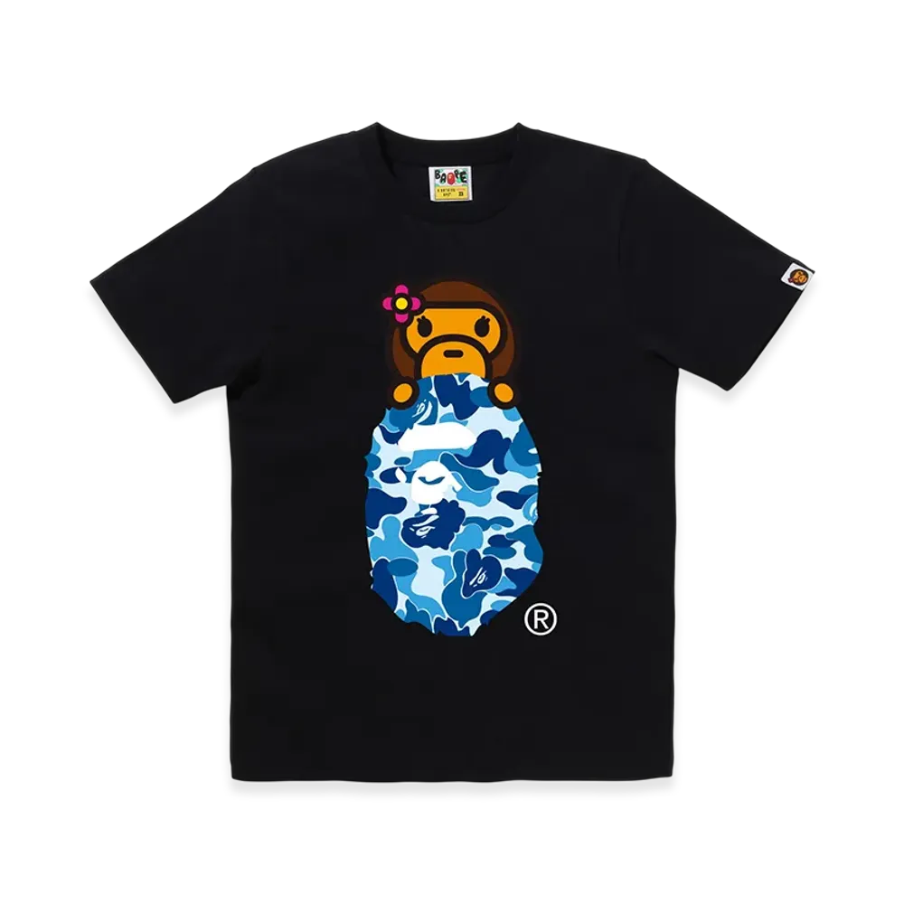 A BATHING APE ABC Camo Lisa On Ape Head "Black/Blue"