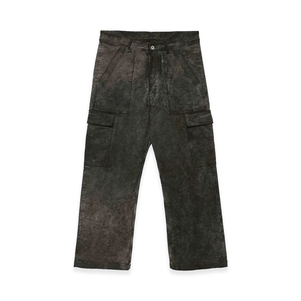 Rick Owens DRKSHDW Distressed Cargo Trousers "Gray"