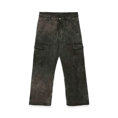 Rick Owens DRKSHDW Distressed Cargo Trousers "Gray"