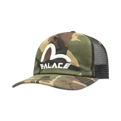 PALACE EVISU Denim And Mesh Trucker "Camo"