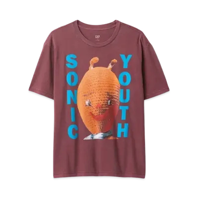 GAP Sonic Youth Graphic T-shirt "Plum"