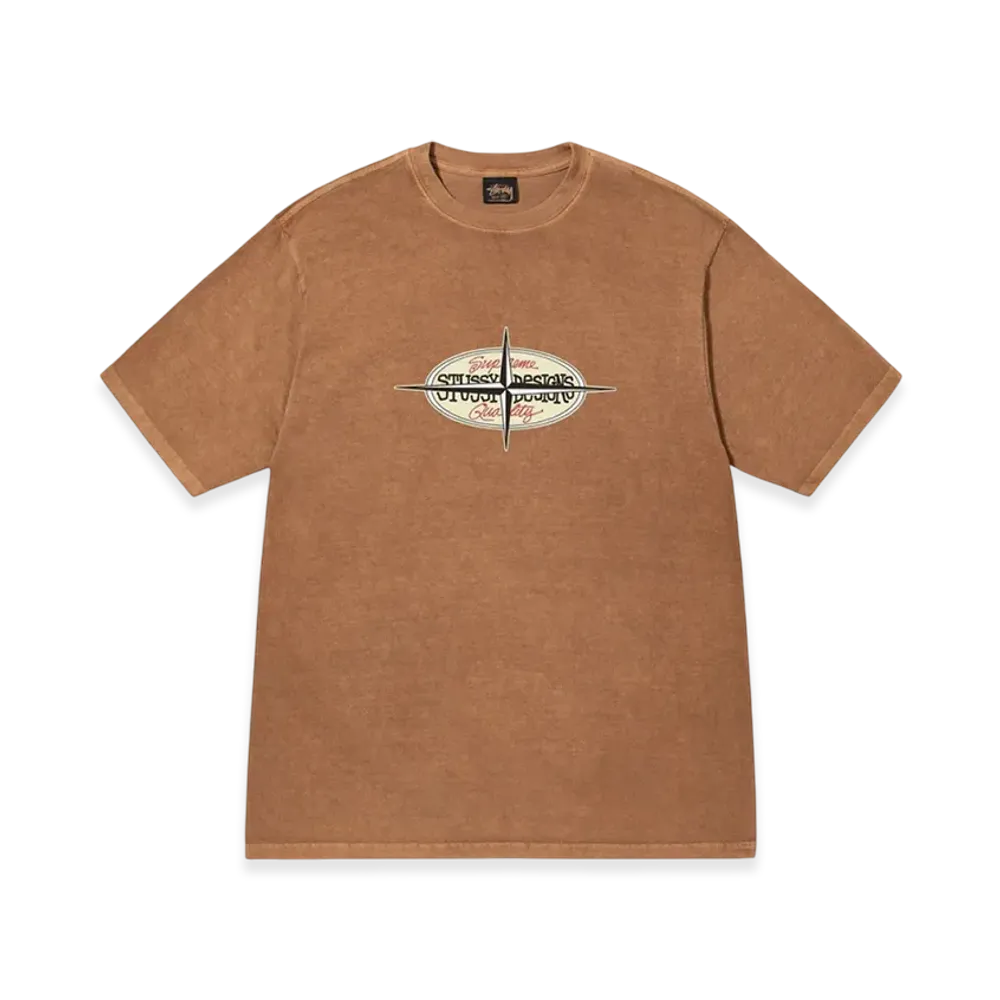 Stussy Points Pigment Dyed Tee "Almond"