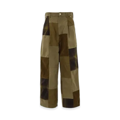 COMME des GARCONS HOMME Cotton Mix-Patchwork Pants "Beige"