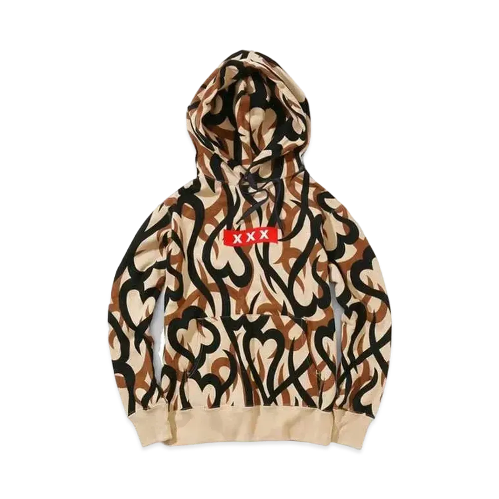 GOD SELECTION XXX x NUMBER (N)INE HOODY SWEATSHIRT "Beige"