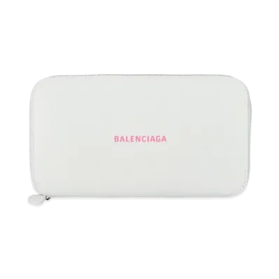 BALENCIAGA Cash Continental Wallet "White"